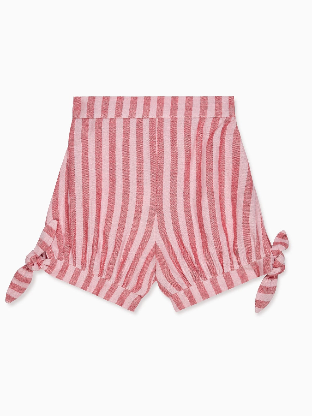 Pink Stripe Marcia Cotton Girl Shorts