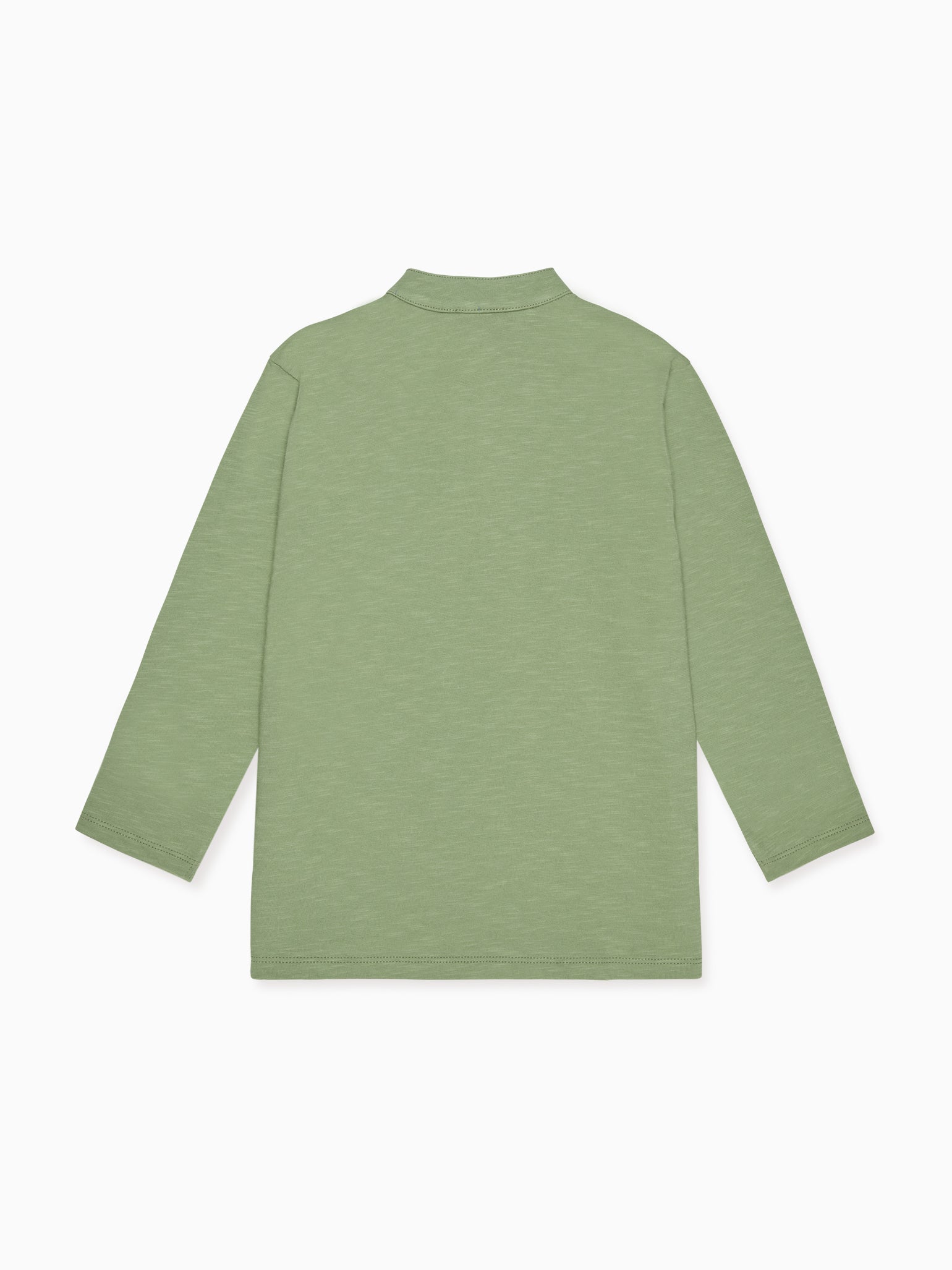 Olive Marco Boy Long Sleeve Polo Shirt