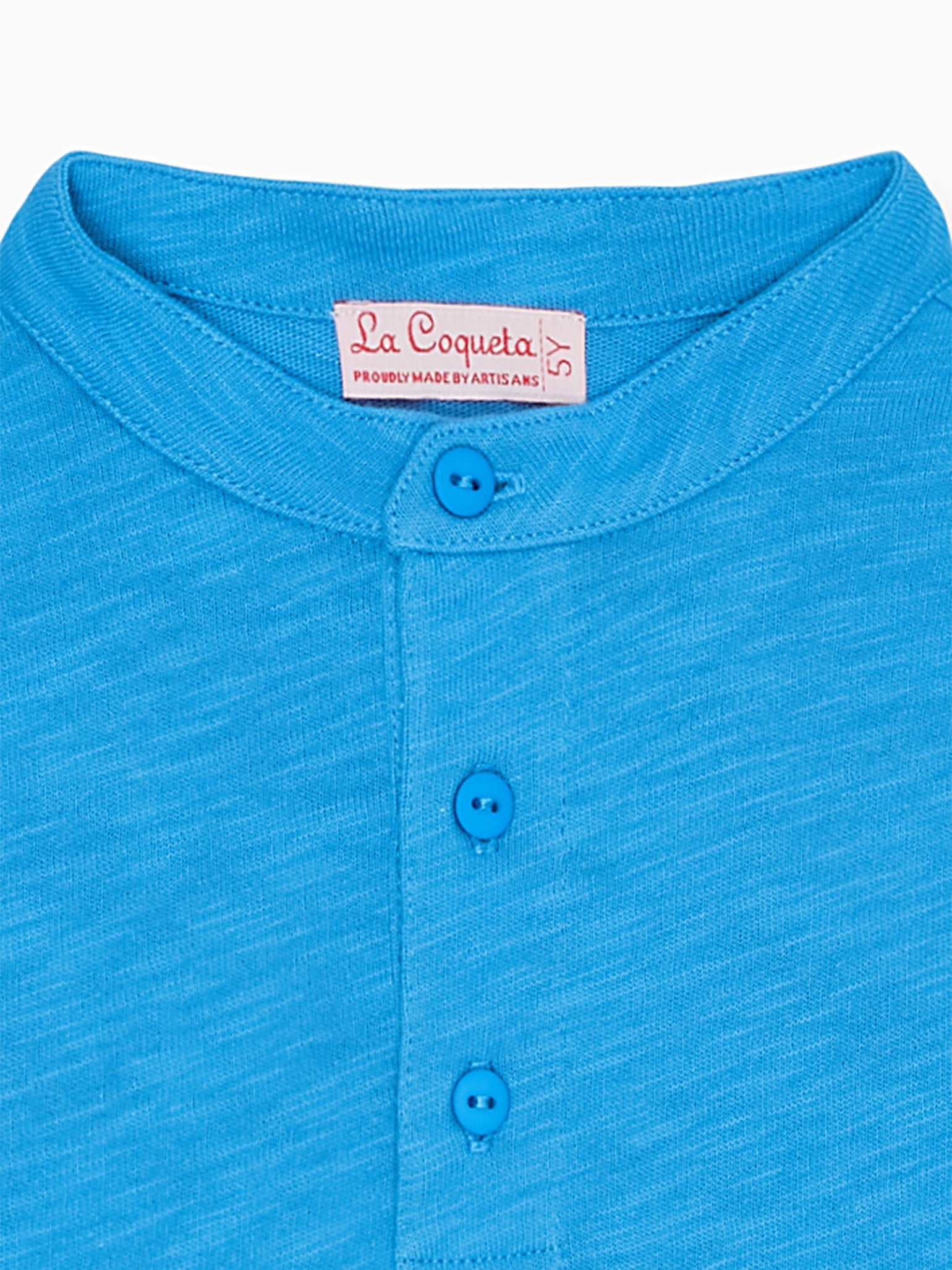 Blue Marco Boy Short Sleeve Polo Shirt