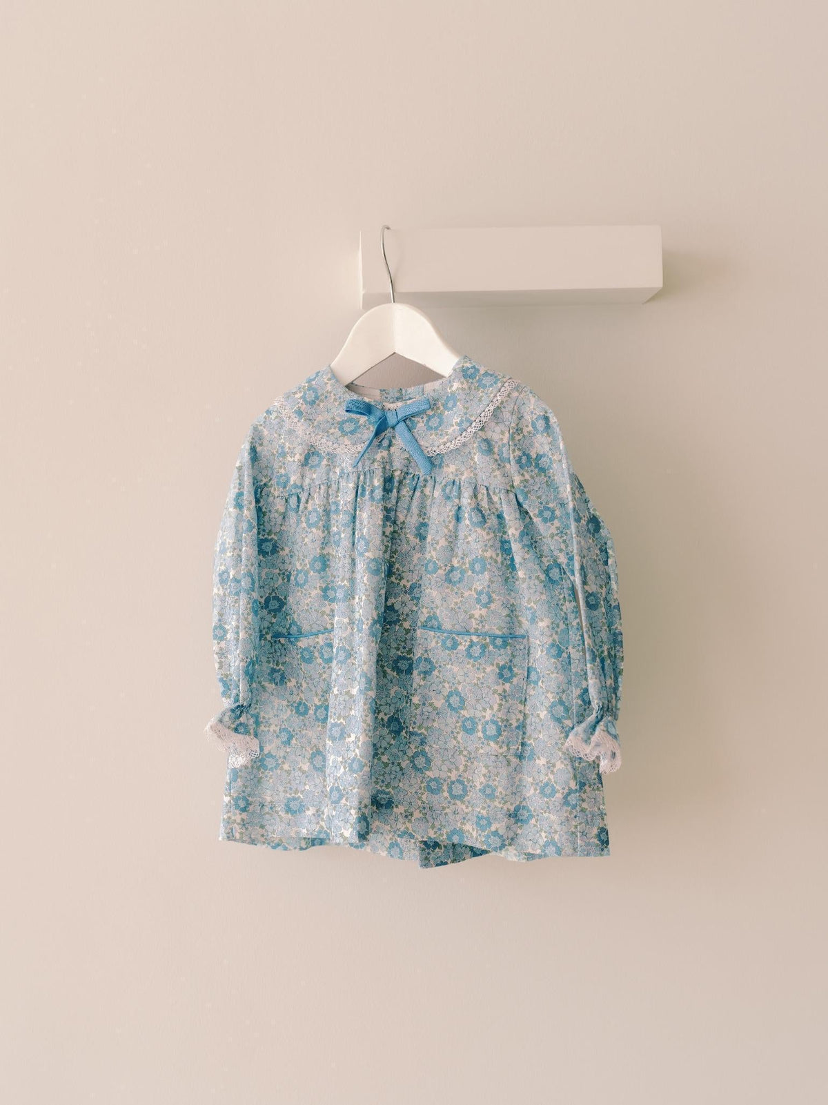 Blue Floral Maribel Baby Girl Set