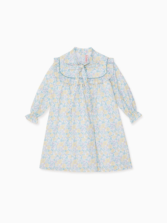 Yellow Floral Marinela Girl Empire Dress