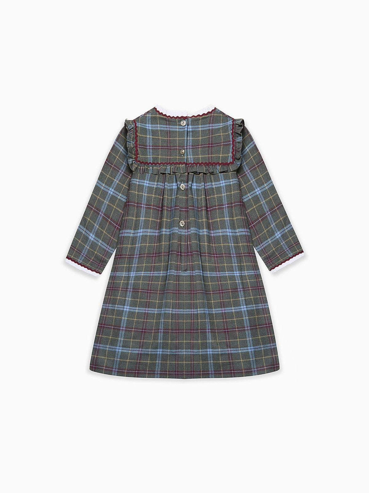 Green Check Marissa Girl Empire Dress