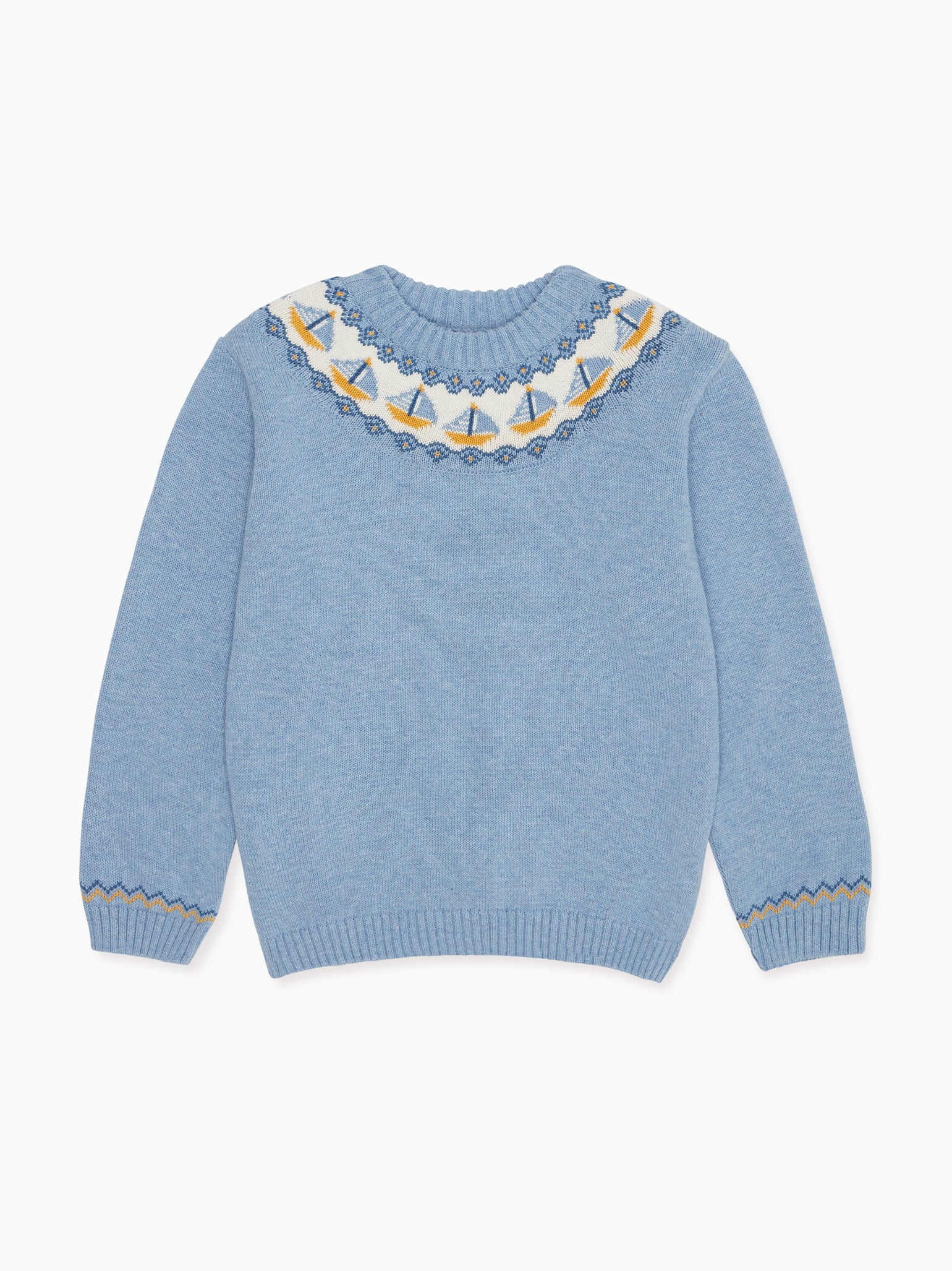 Blue Maritimo Cotton Boy Jumper