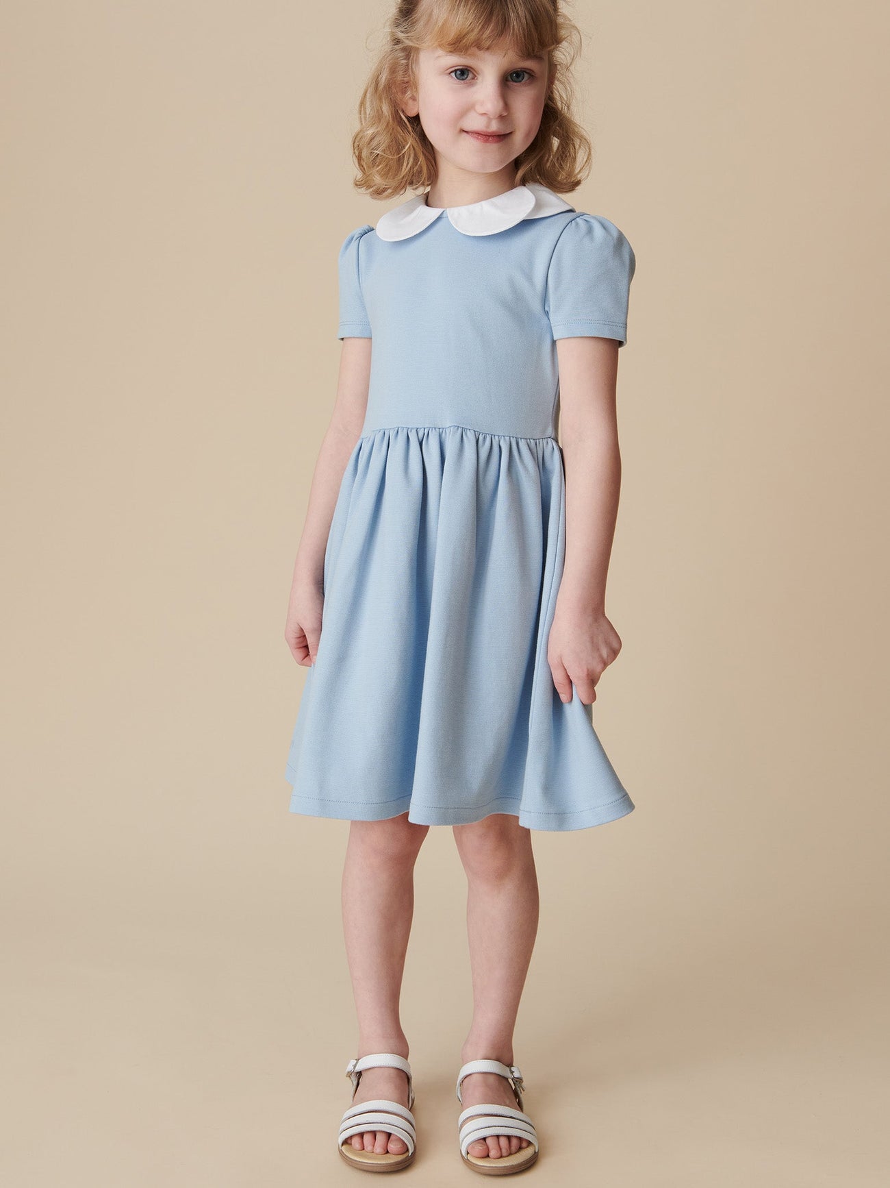 Dusty Blue Marta Girl Dress