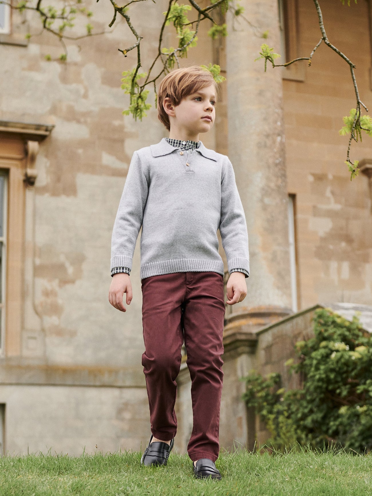 Grey Brio Merino Boy Jumper