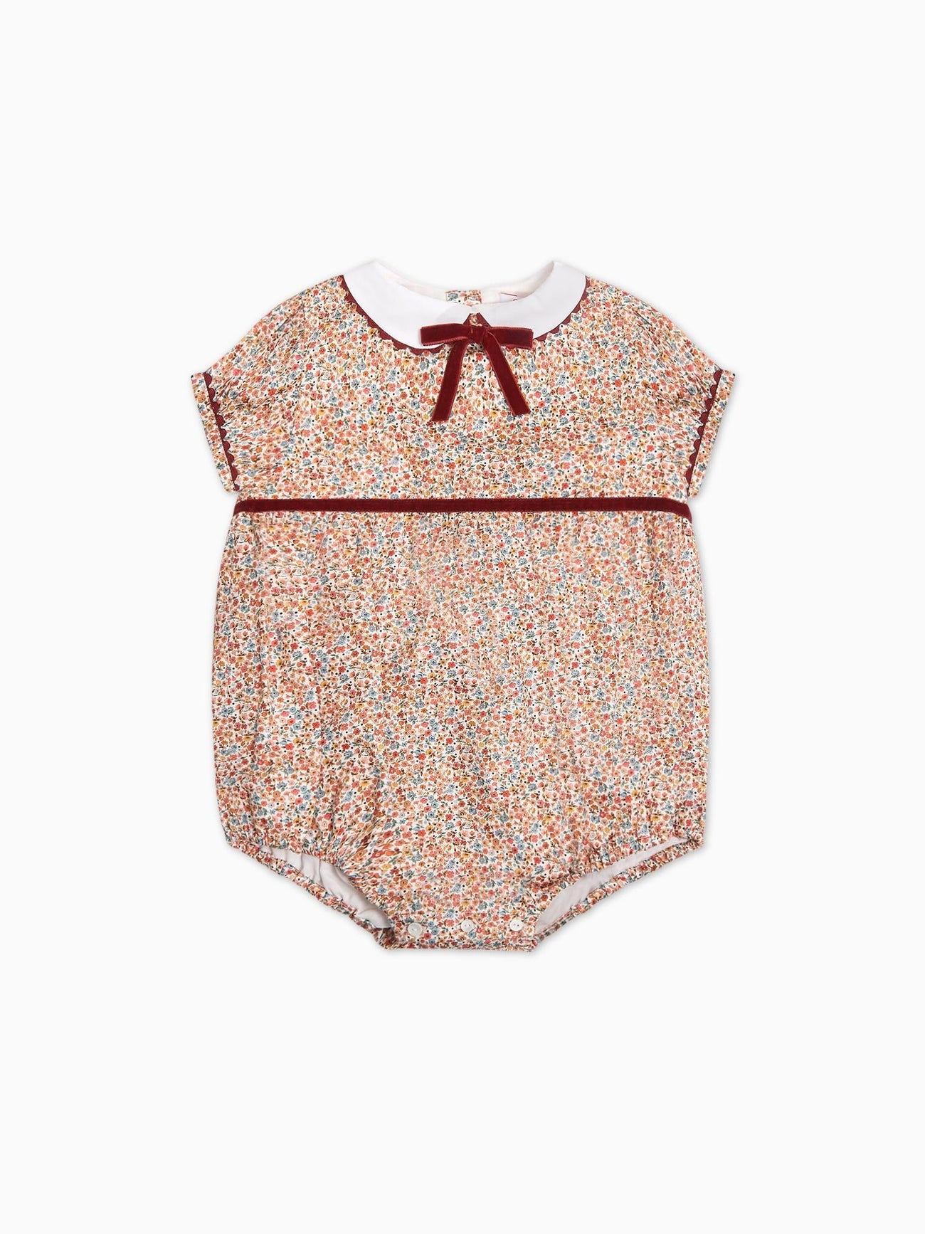 Terracotta Floral Melina Baby Girl Romper