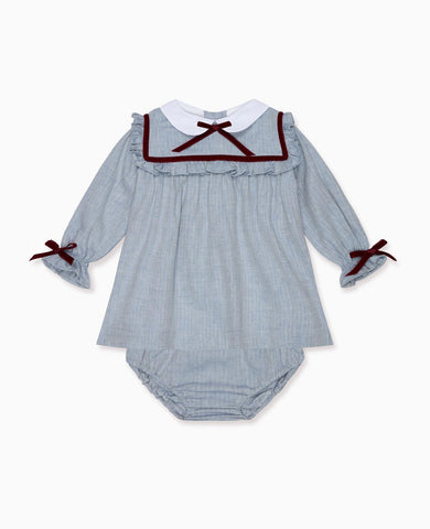 Dusty Blue Melissa Baby Girl Set