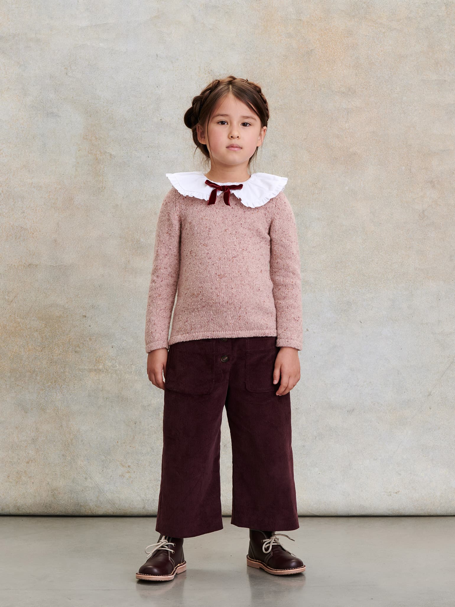 Burgundy Alma Girl Trousers