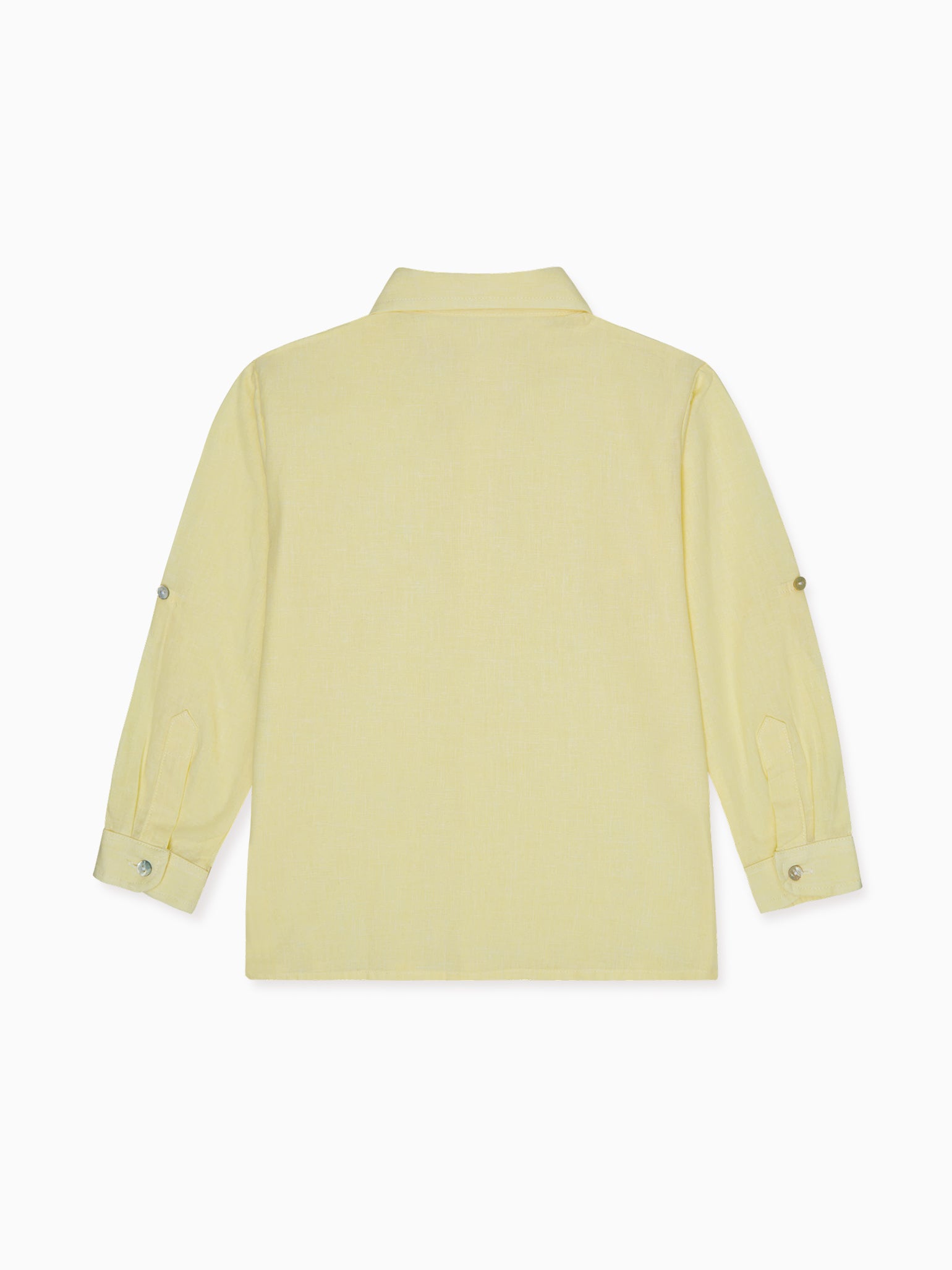 Yellow Miguel Linen Mix Boy Shirt