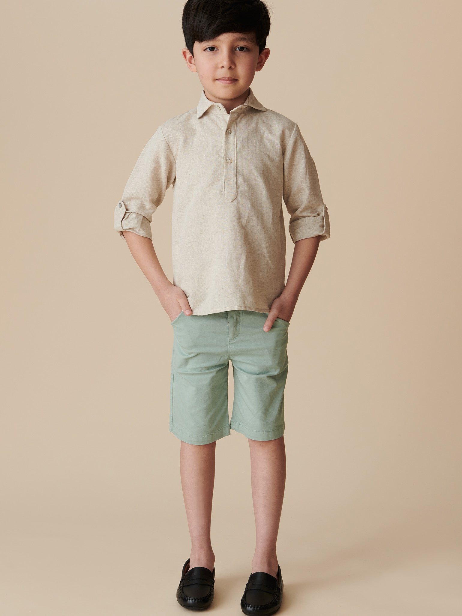 Sage Green Bocusi Boy Chino Shorts