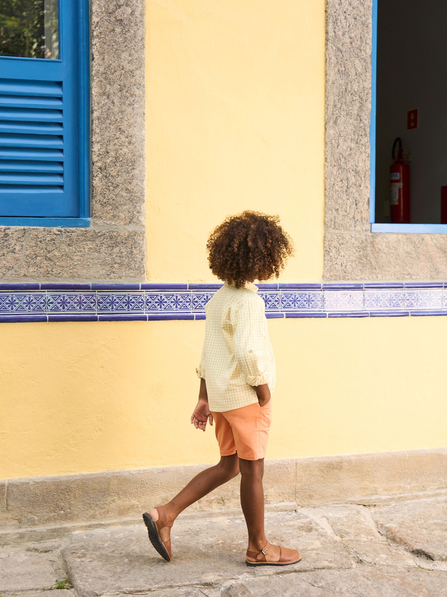 Miguel Boy Shirt, Cortino Boy Short & Avarca Kids Sandals Outfit Bundle