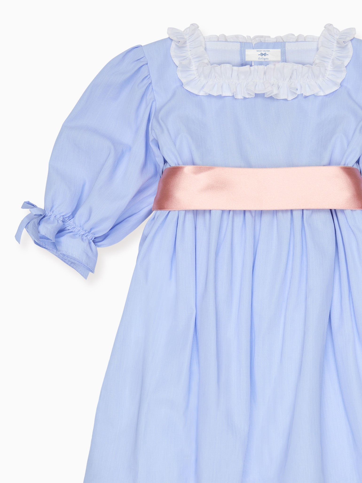 Nicky Hilton x La Coqueta Blue Stripe Milou Girl Dress