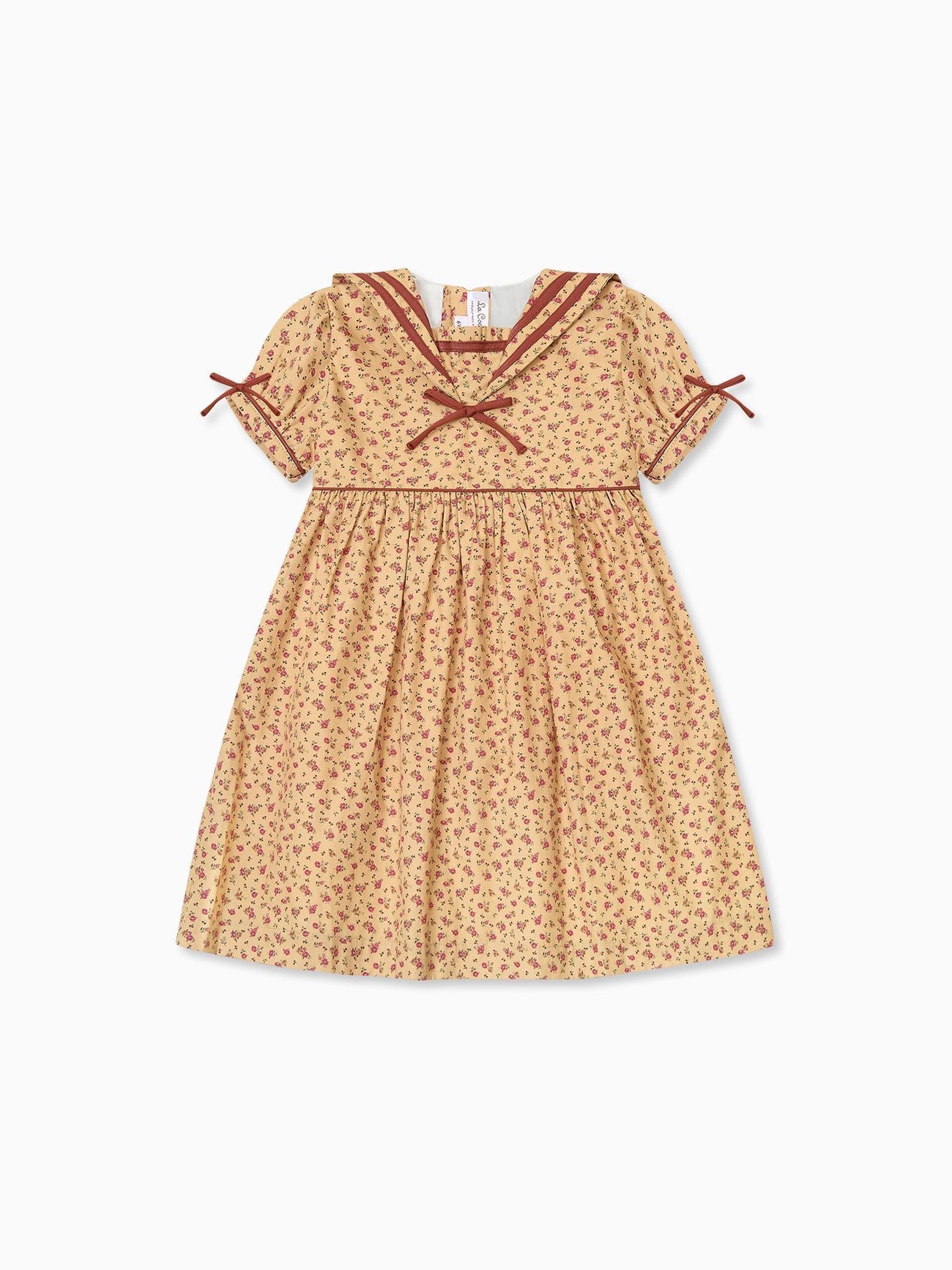 Caramel Floral Mirabel Girl Dress