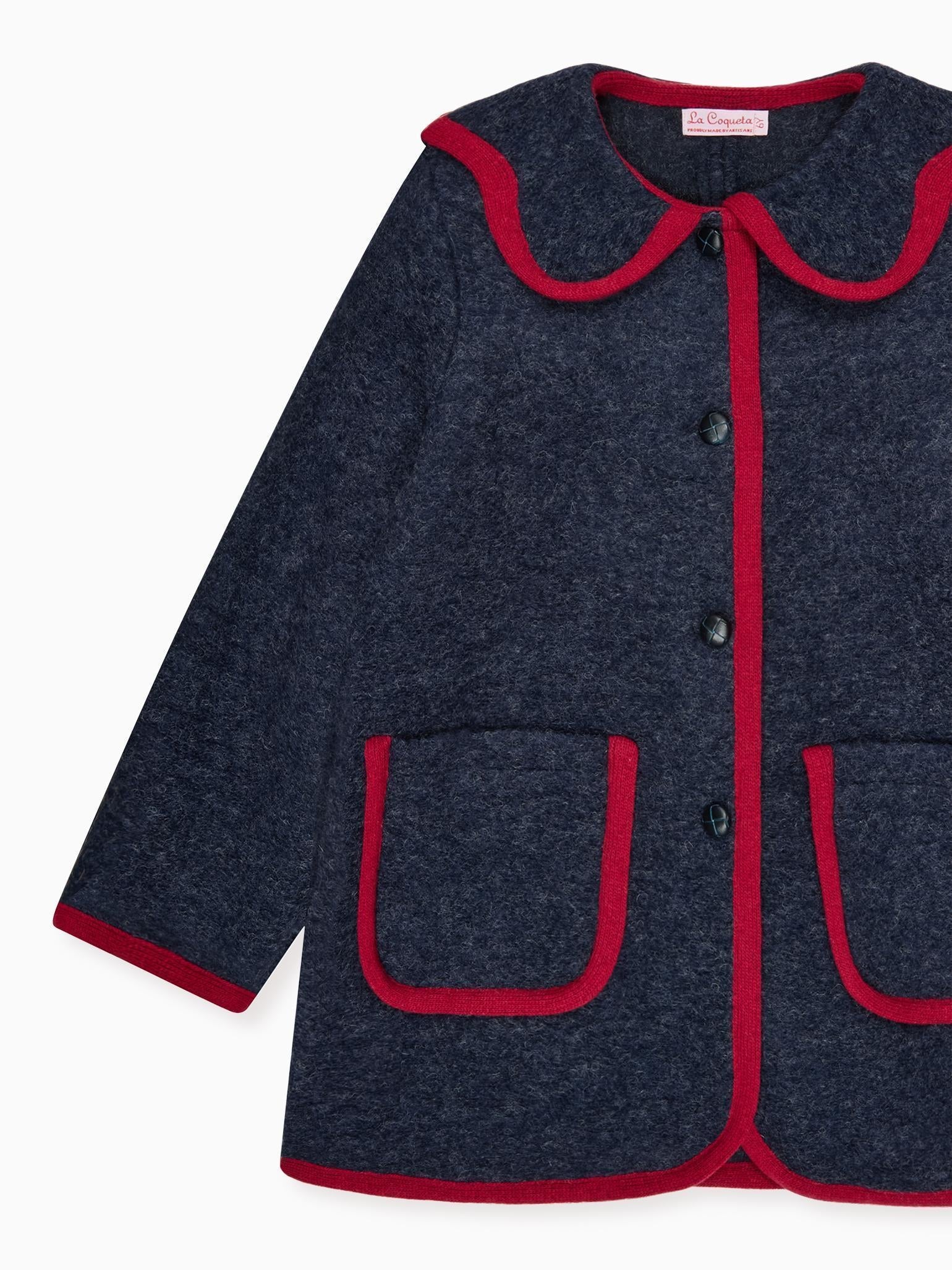 Navy Mireya Girl Jacket