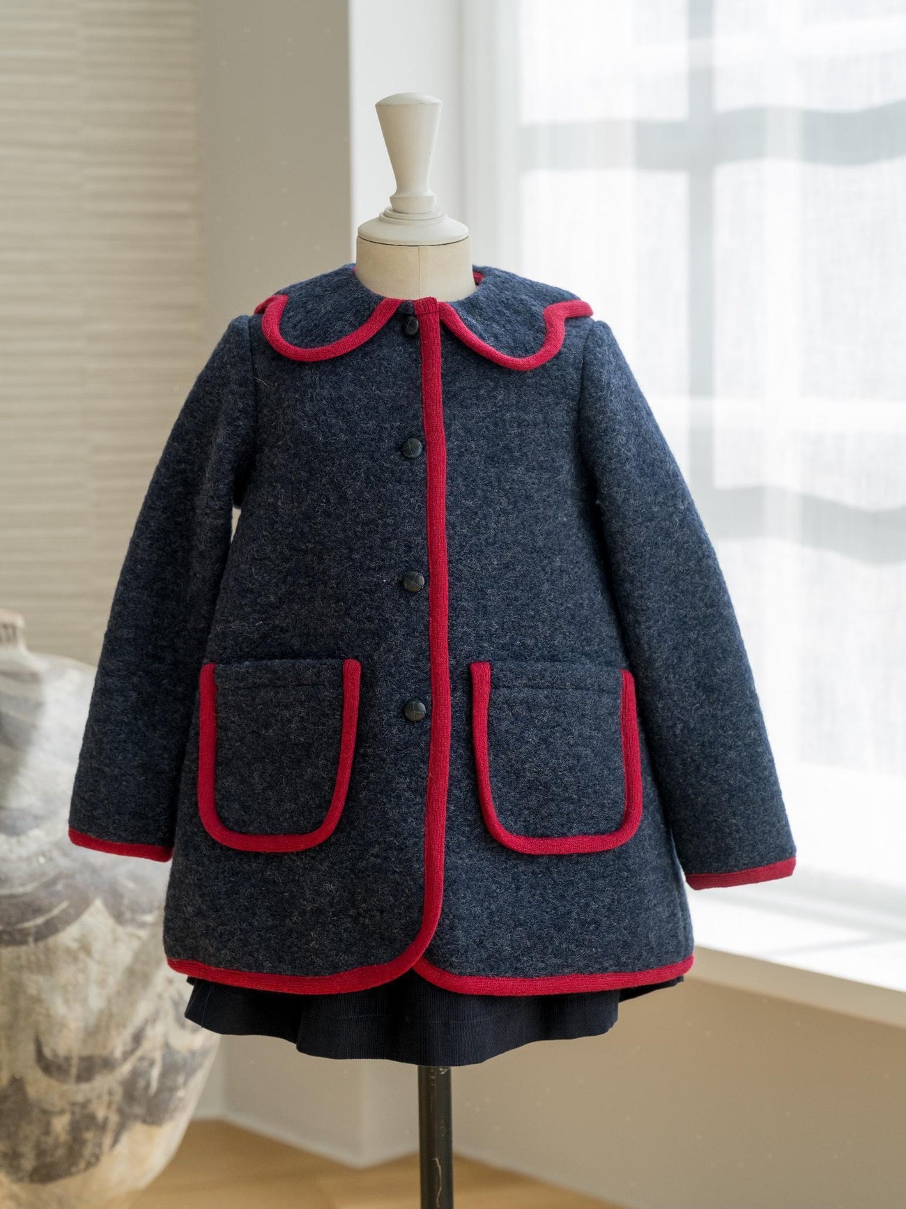 Navy Mireya Girl Jacket