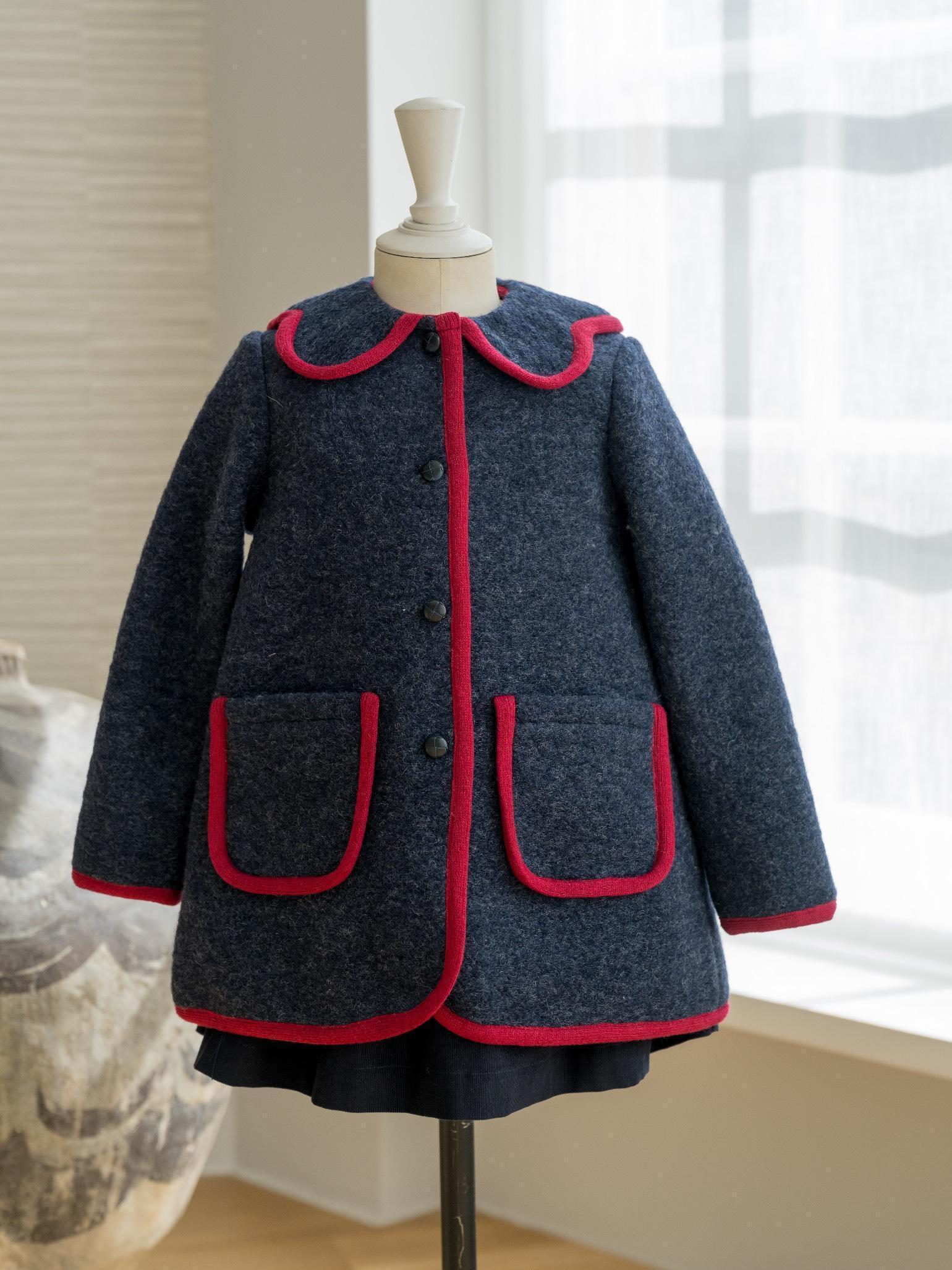 Navy Mireya Girl Jacket