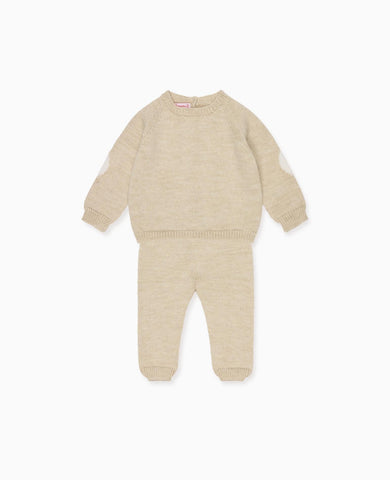 Oatmeal Mirlo Merino Baby Knitted Set
