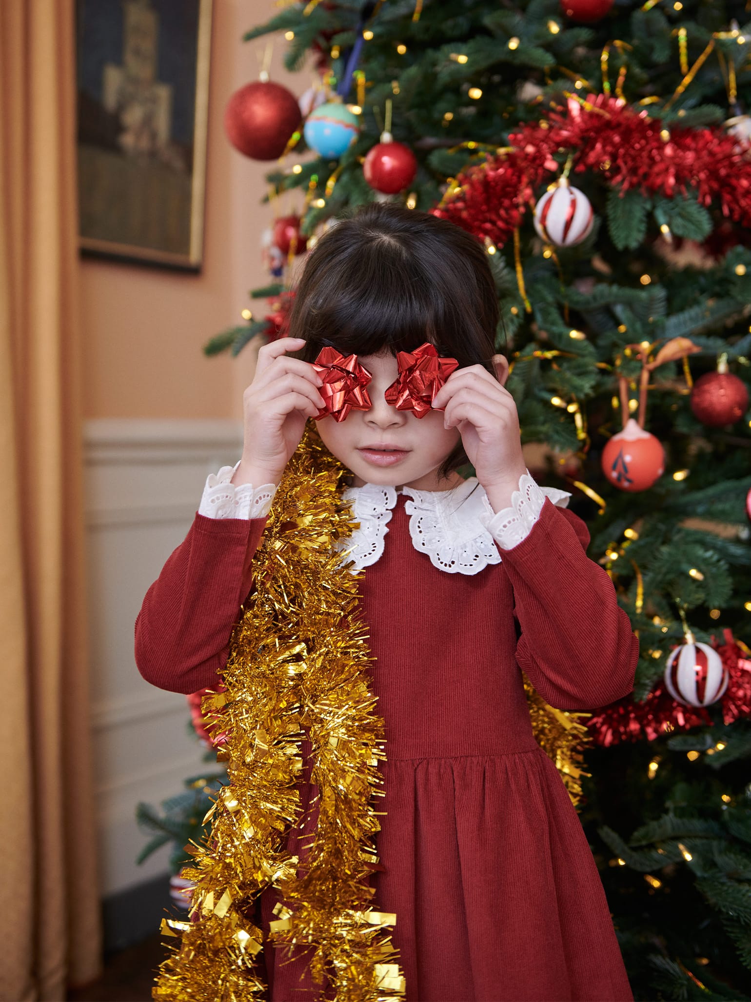 Burgundy Mosta Girl Dress