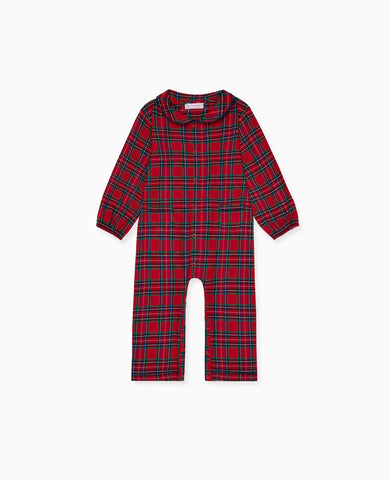 Red Tartan Navidad Baby Pyjamas