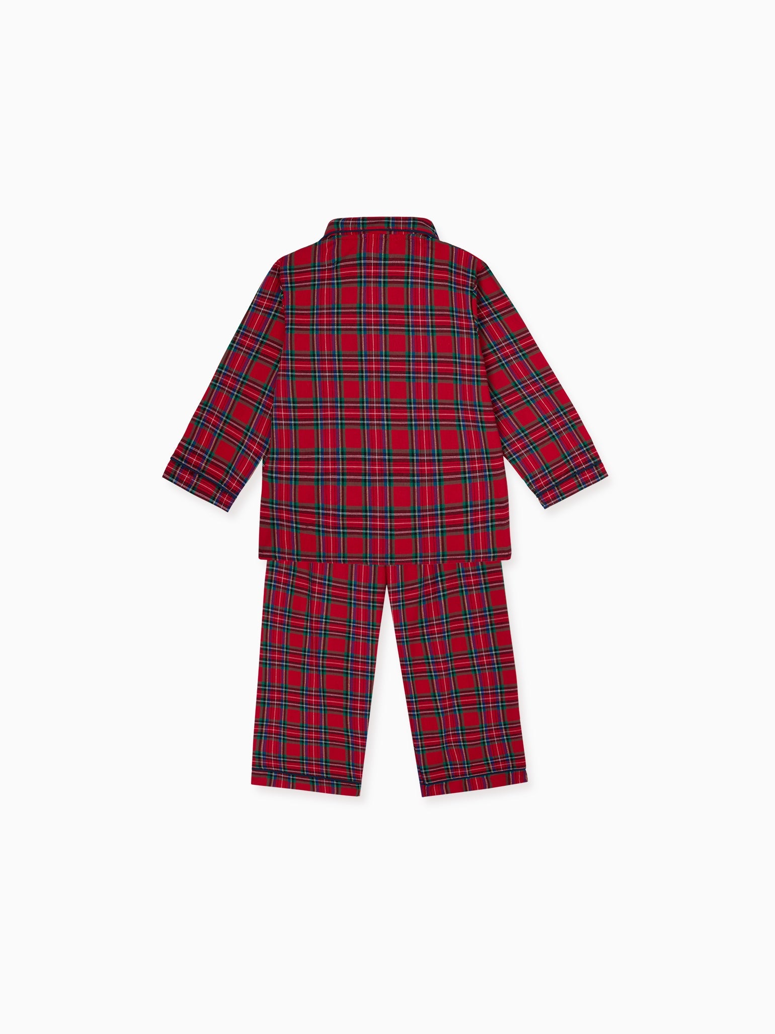 Red Tartan Navidad Kids Pyjamas