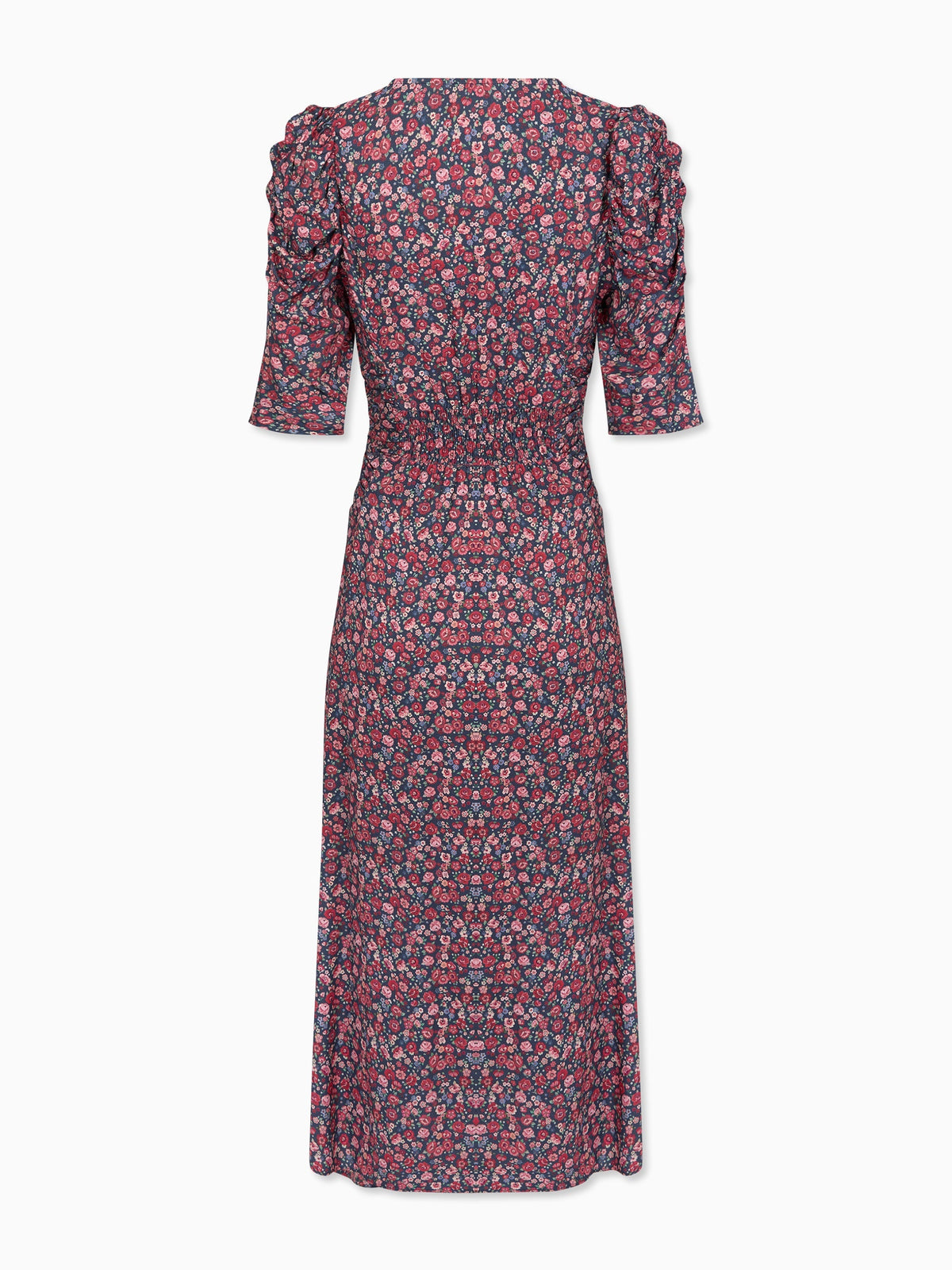 Navy Floral Siena Womens Long Dress