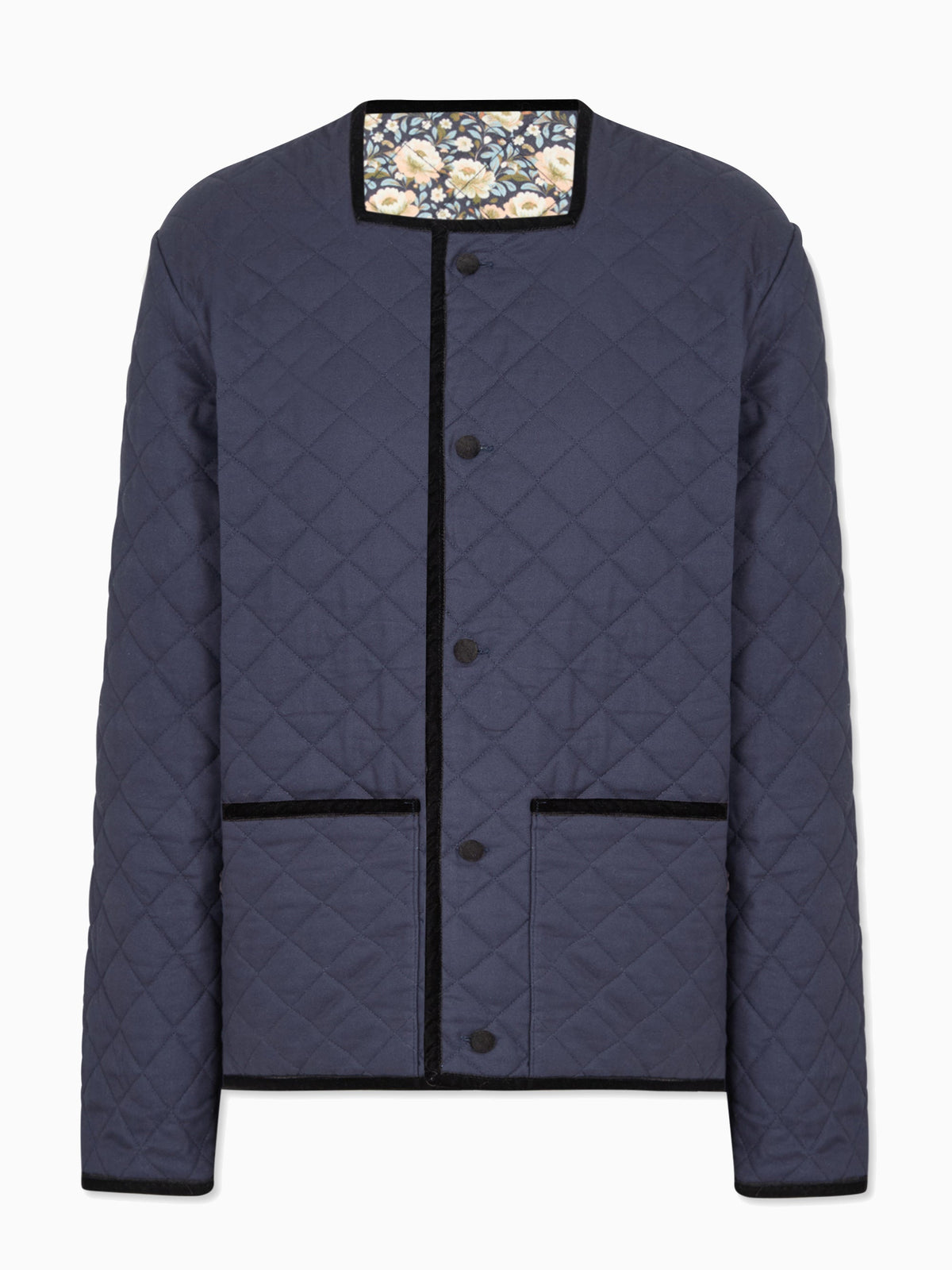 Navy Floral Reversible Anais Womens Jacket