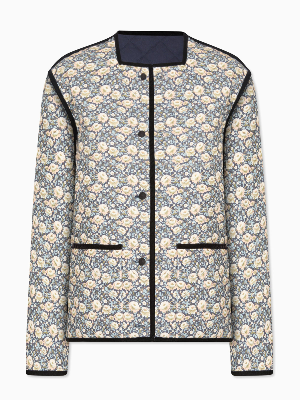 Navy Floral Reversible Anais Womens Jacket