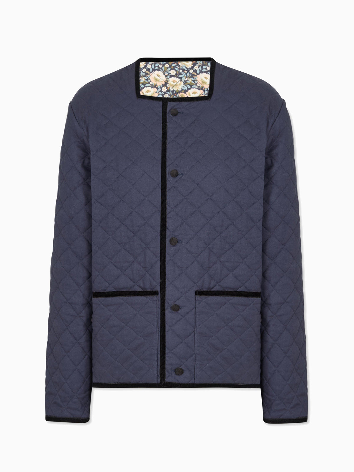 Navy Floral Reversible Anais Womens Jacket