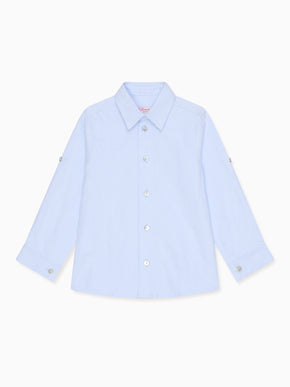 Light Blue Nico Brushed Cotton Boy Shirt