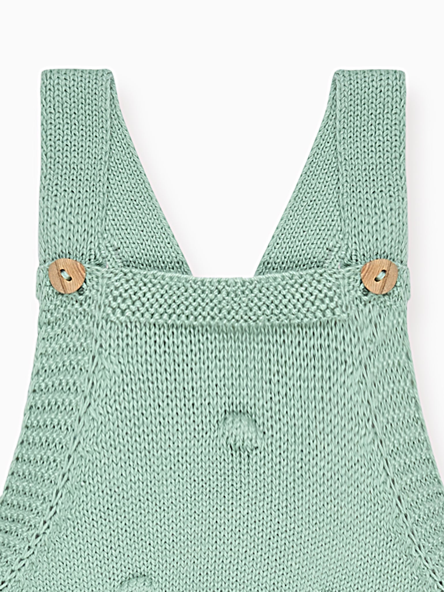 Sage Noa Cotton Baby Knitted Dungarees