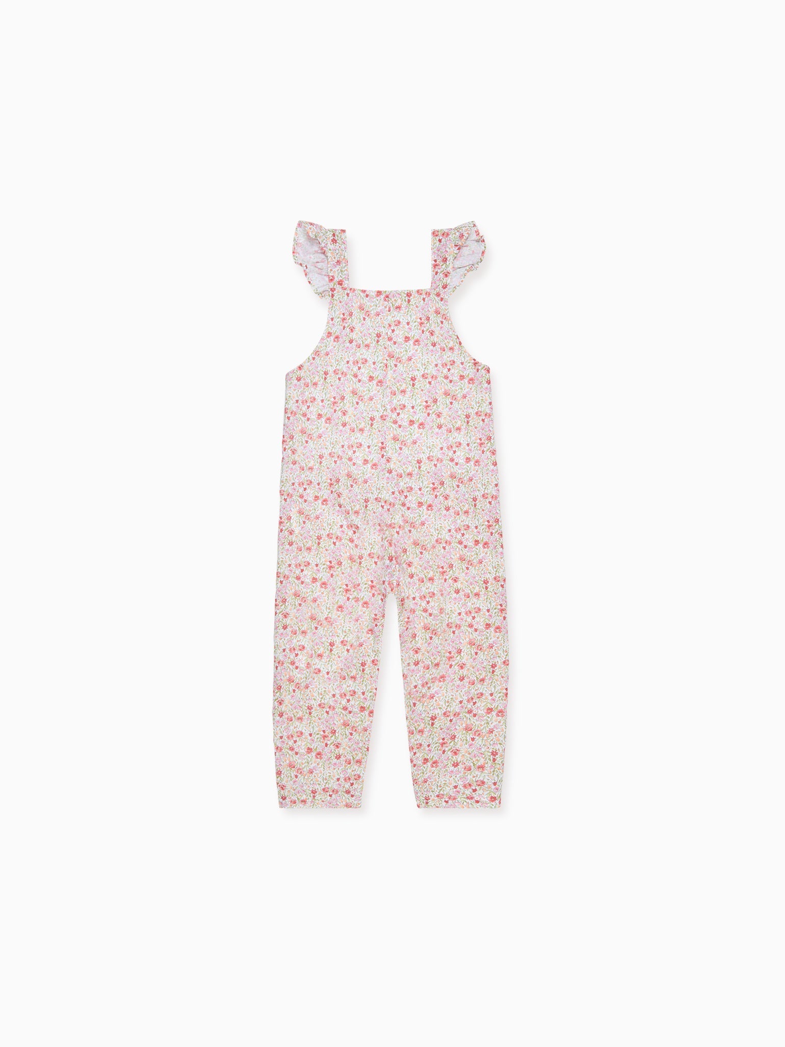 Red Floral Nova Baby Girl Dungarees