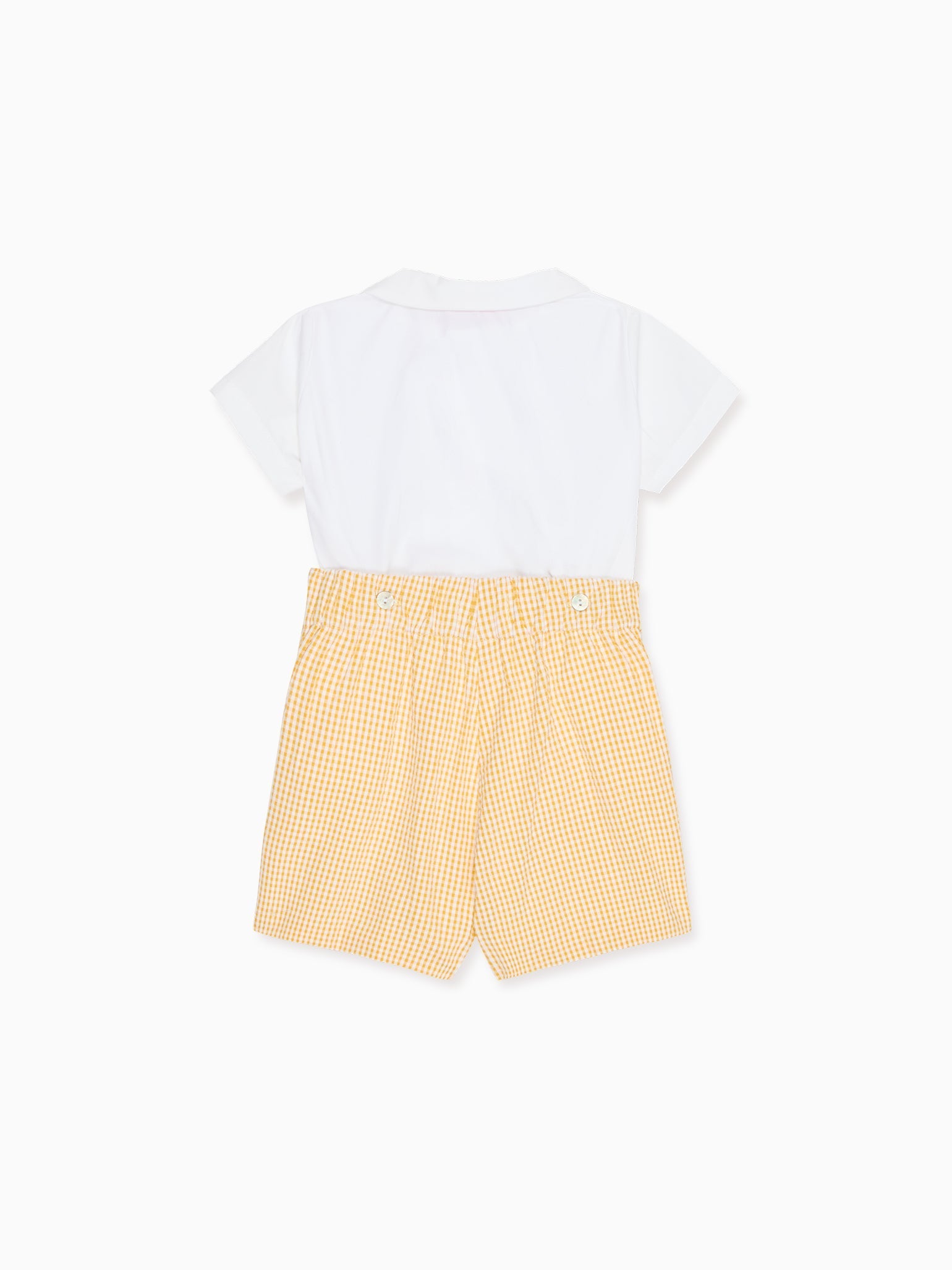 Yellow Gingham Oliver Baby Boy Set