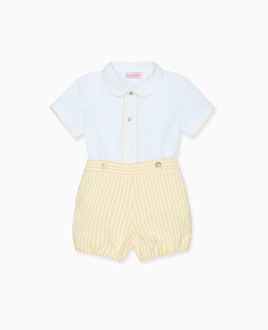 Lemon Stripe Orlando Baby Boy Set