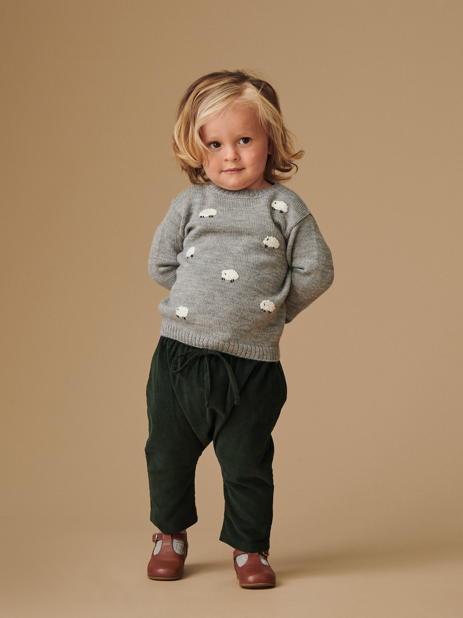 Grey baby jumper best sale