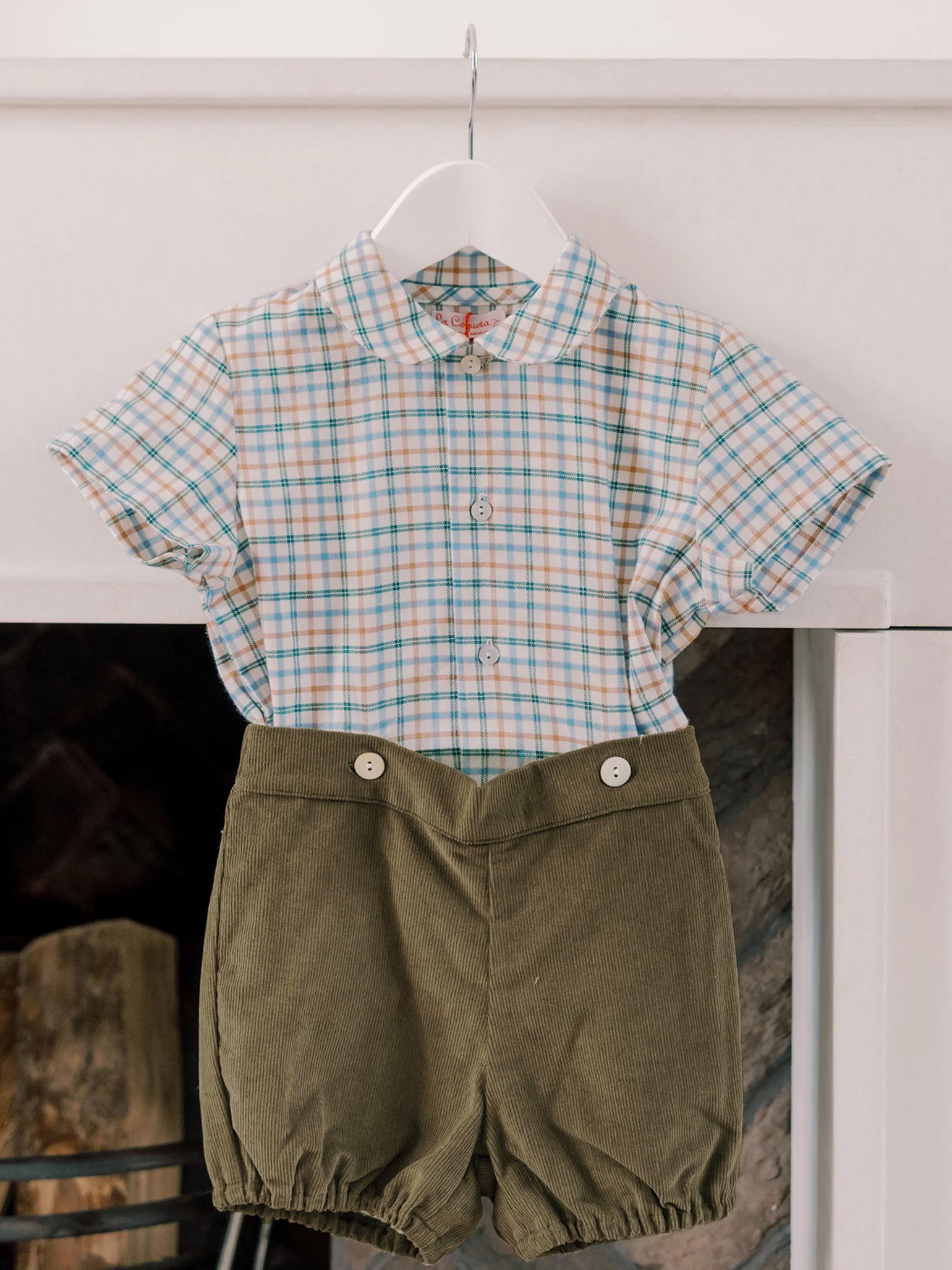 Camel Check Sando Baby Boy Set