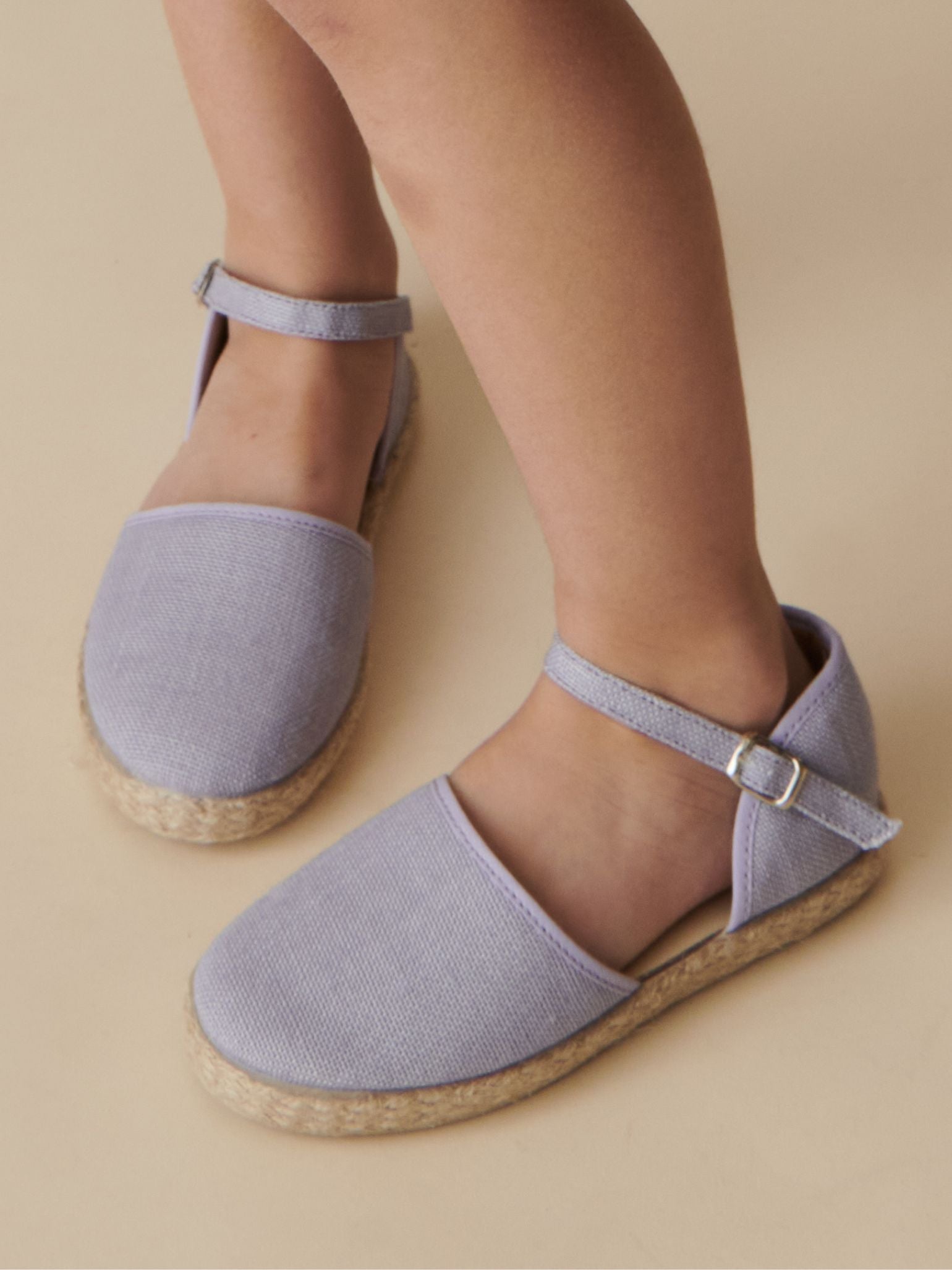 Lilac Olivia Canvas Girl Espadrilles