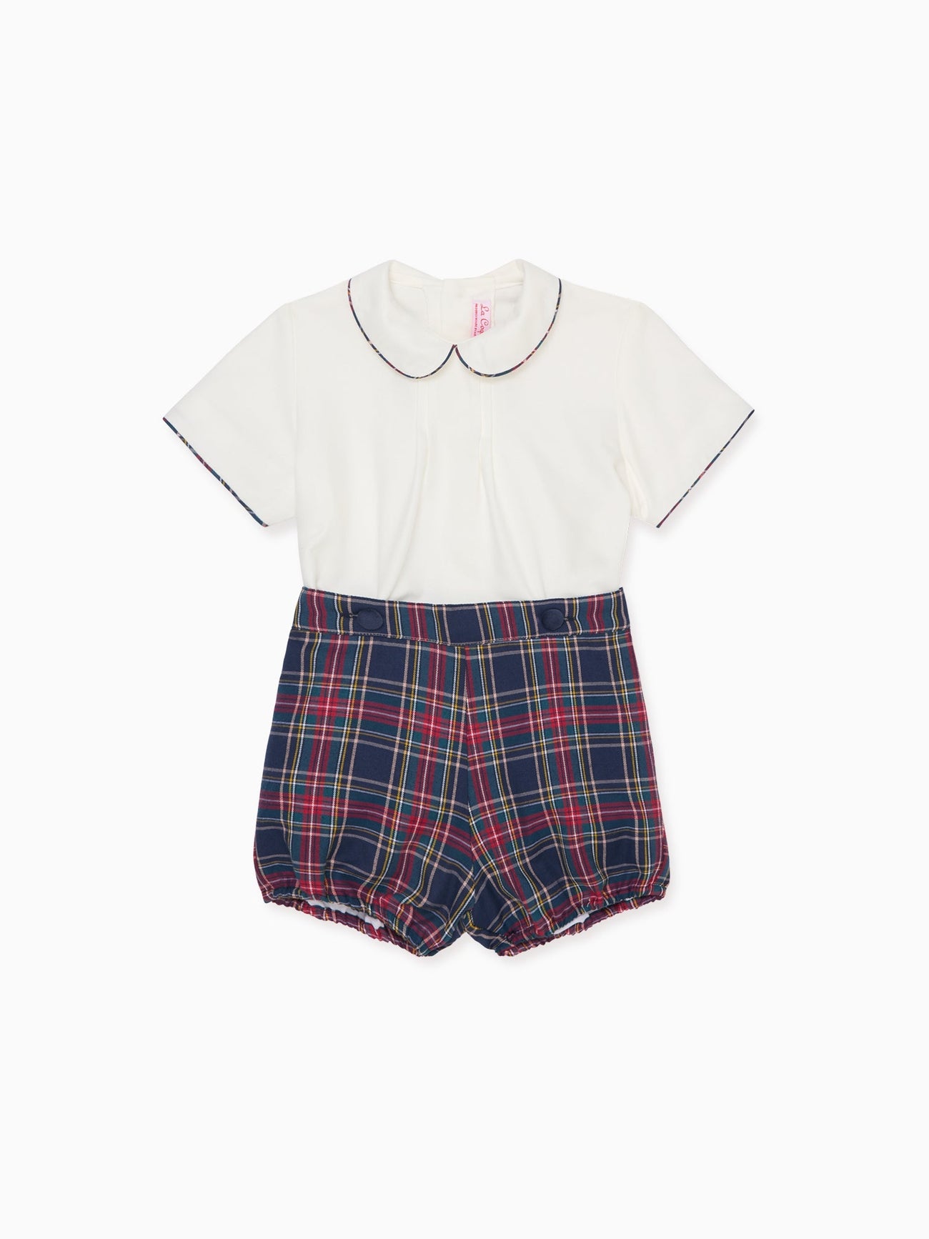 Navy Tartan Pablo Baby Boy Set