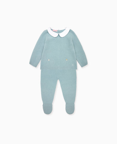 Blue Palmira Cashmere Baby Set