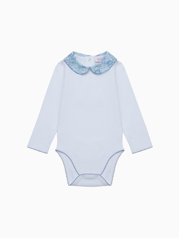 Blue Floral Patricio Baby Girl Body Vest