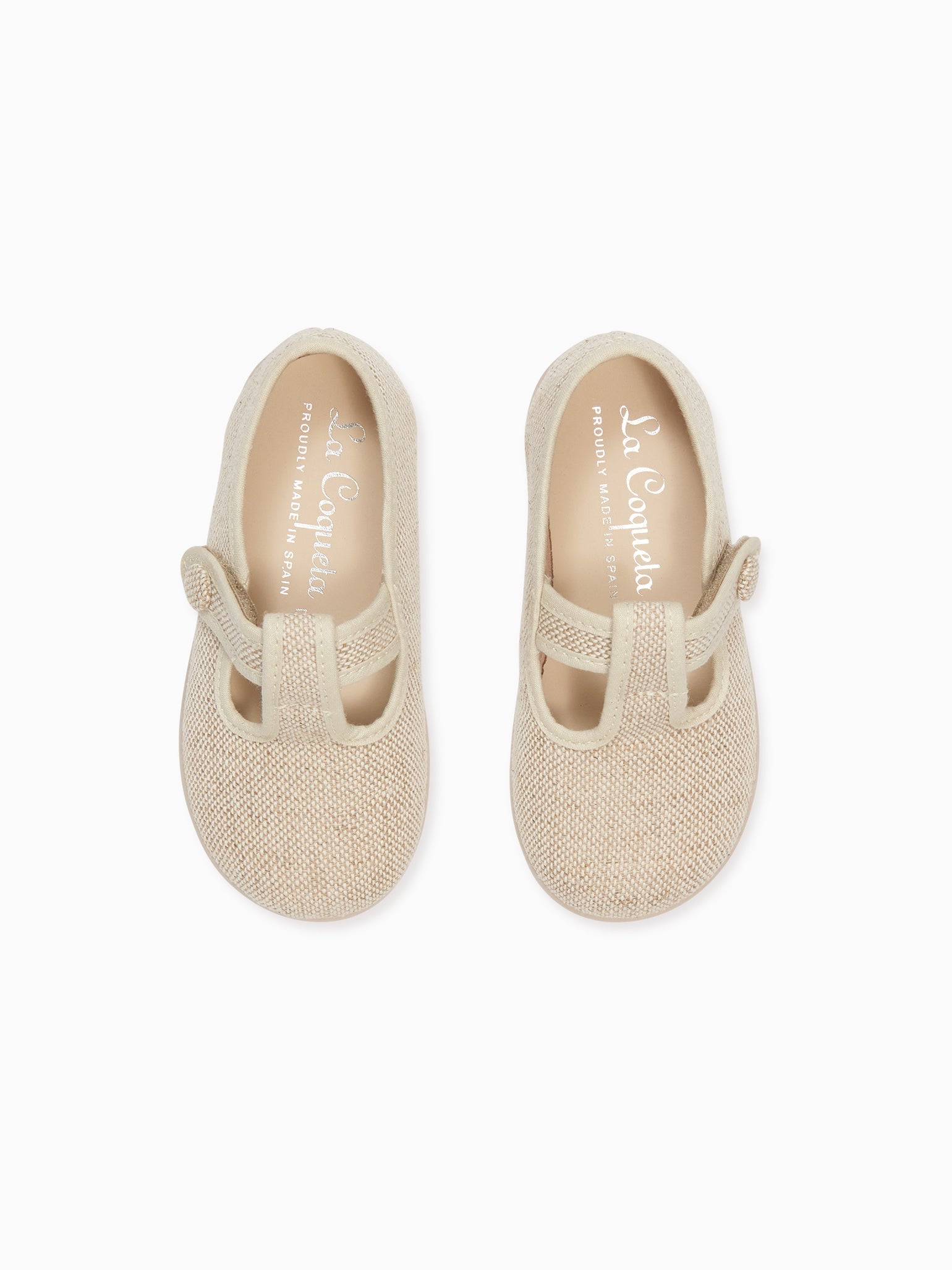 Sand Pedro Canvas Baby T-Bar Espadrille