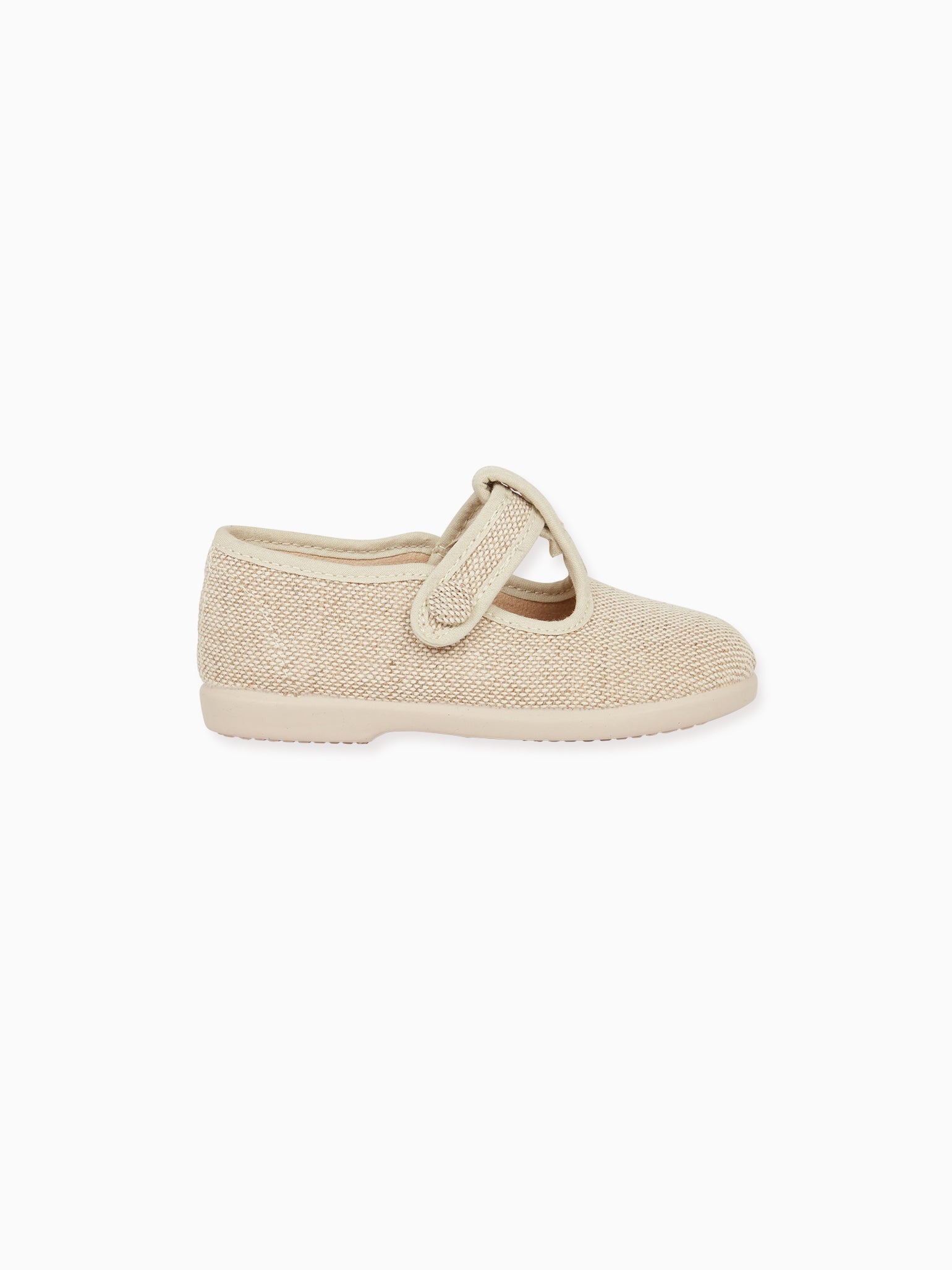 Sand Pedro Canvas Baby T-Bar Espadrille