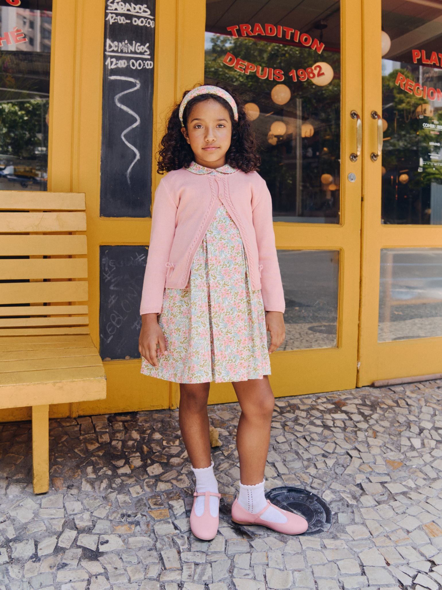 Dusty Pink Arcona Cotton Girl Cardigan