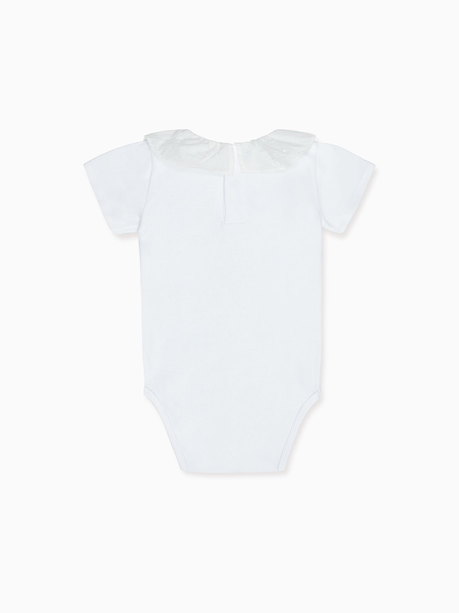 White Pluma Cotton Baby Body Vest