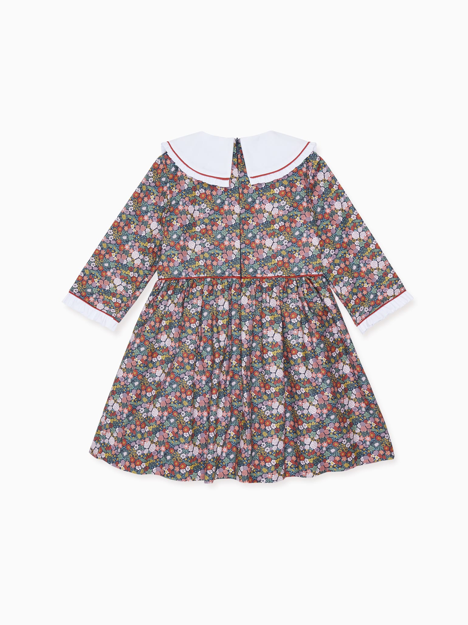 Navy Floral Provenza Girl Dress