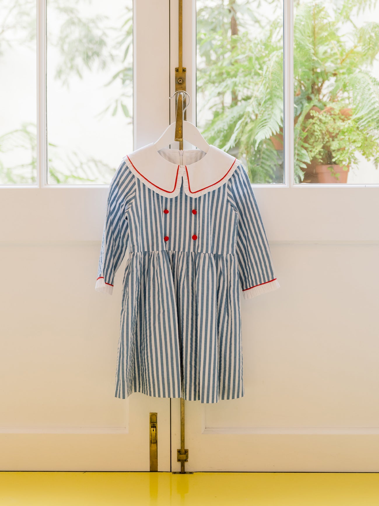 Blue Stripe Provenza Girl Dress