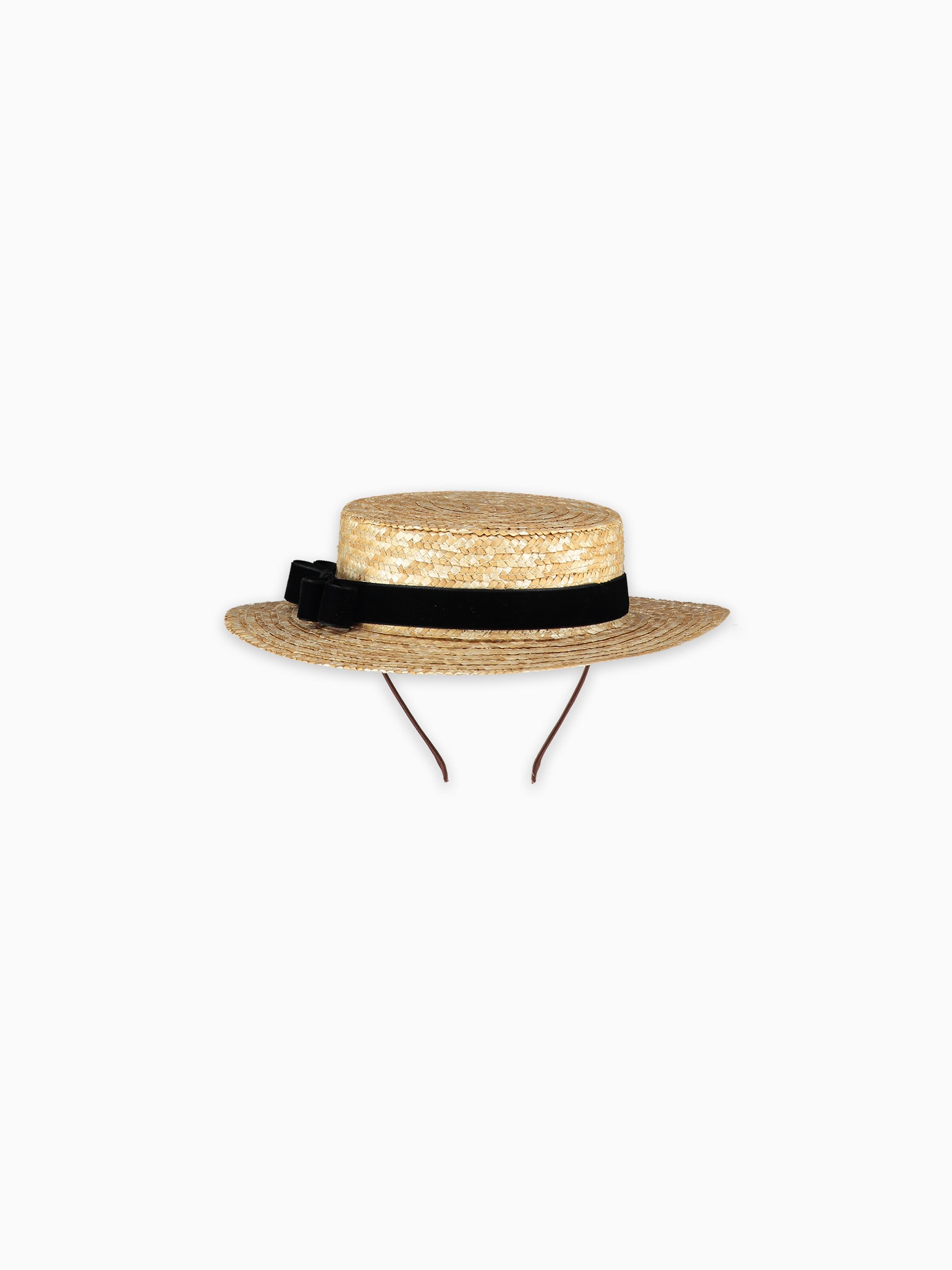 Black Rambla Straw Kids Hat