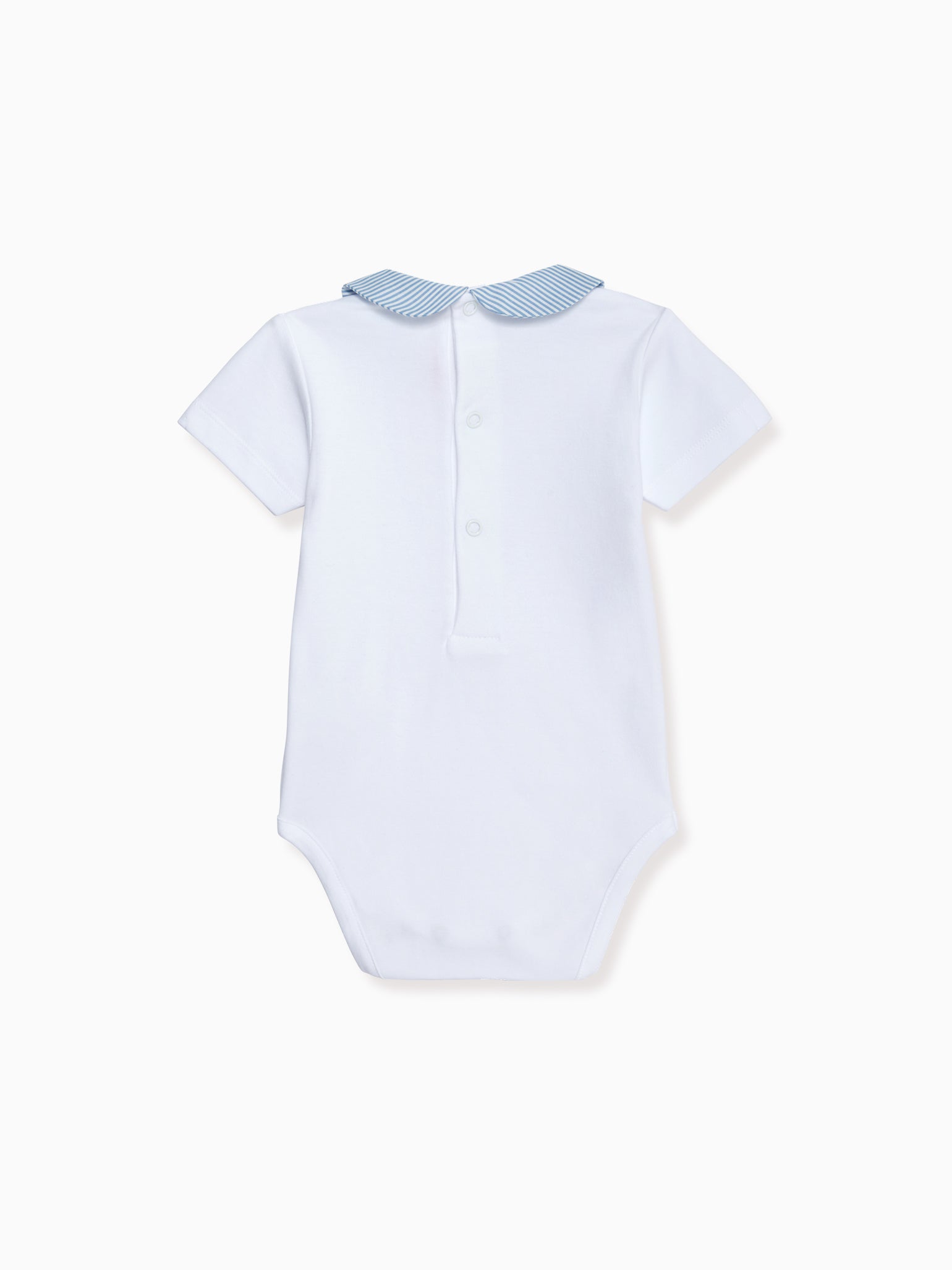 Blue Stripe Raya Cotton Baby Body Vest