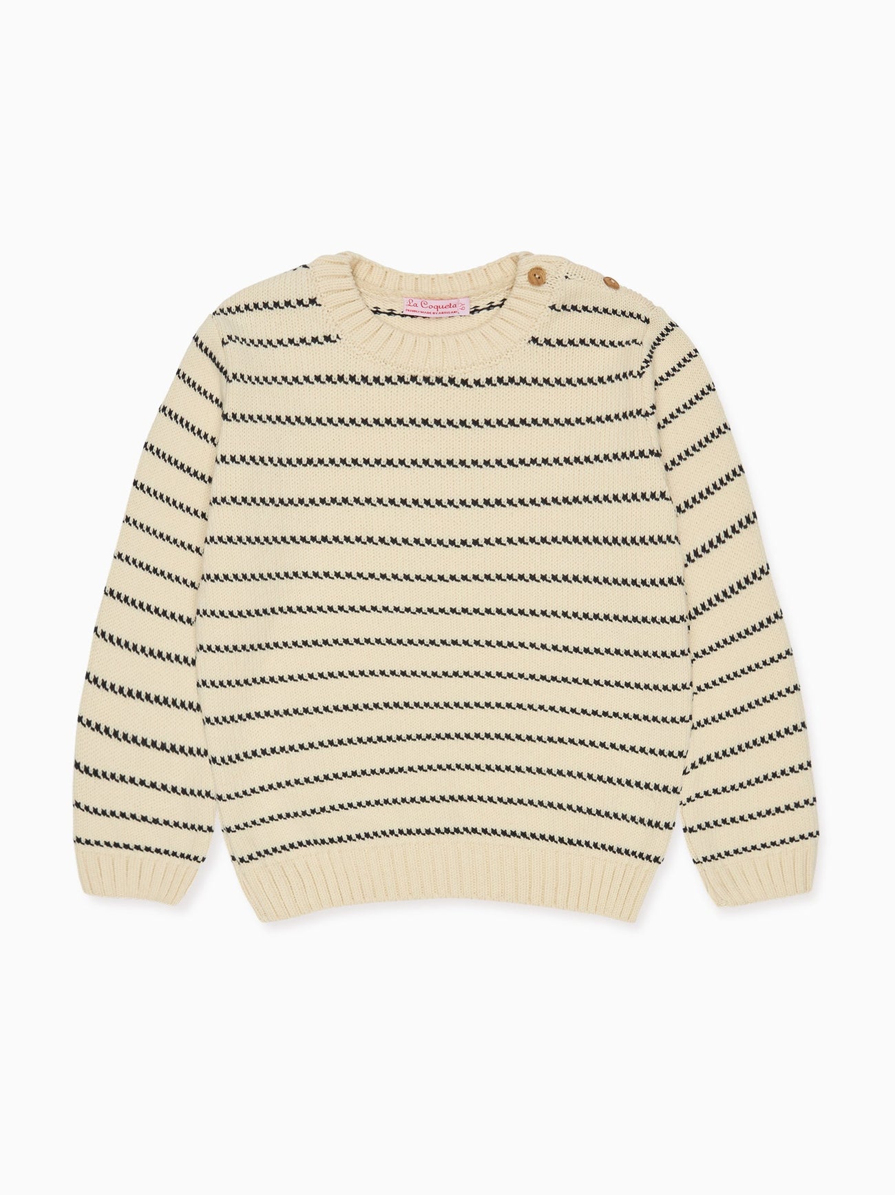 Navy Stripe Raya Cotton Boy Jumper