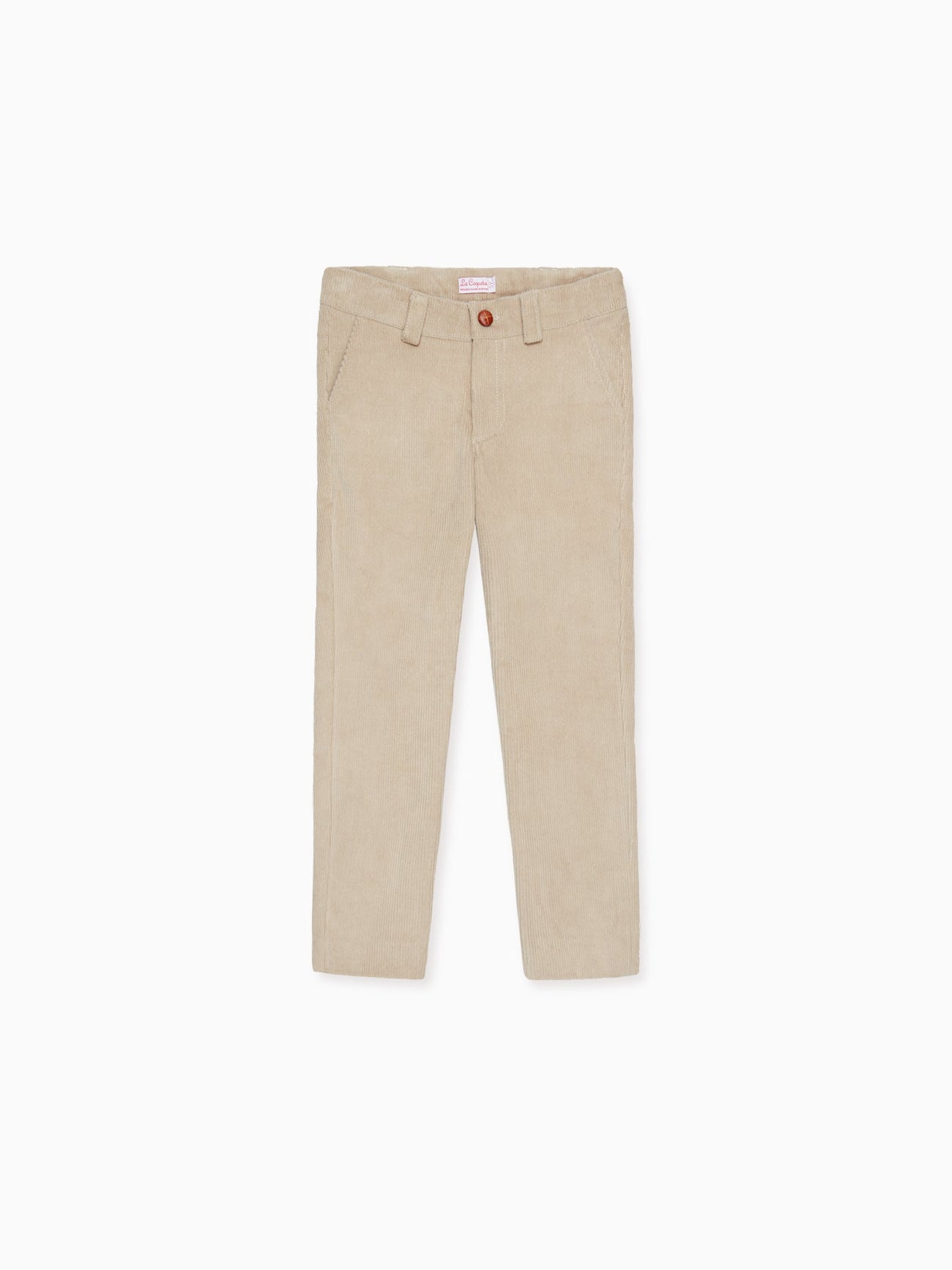 Beige Reinaldo Boy Corduroy Trousers