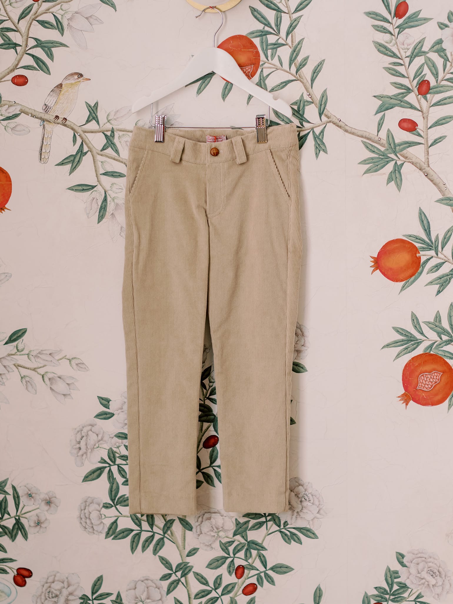 Beige Reinaldo Boy Corduroy Trousers